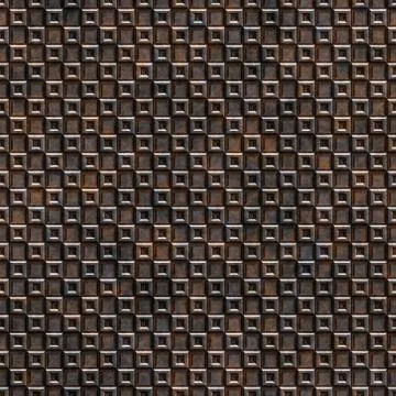 Seamless rusty metal grille pattern 스톡 일러스트