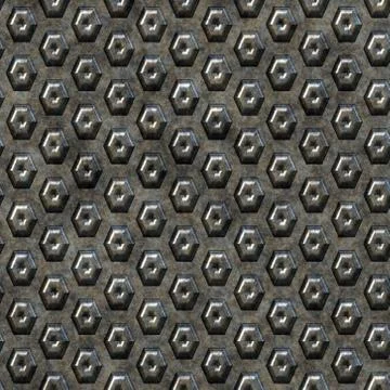 Seamless rusty metal grille pattern Ilustración de archivo