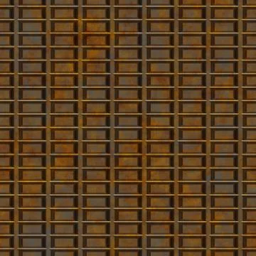 Seamless rusty metal grille pattern 스톡 일러스트