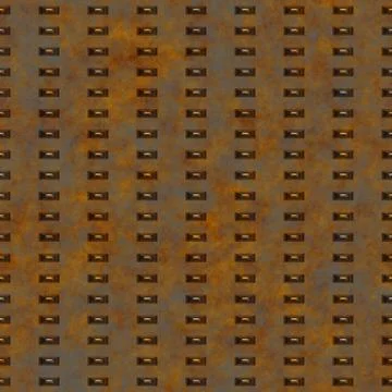 Seamless rusty metal grille pattern Stock Illustration