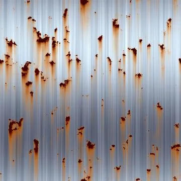 Seamless rusty metal pattern Stock Illustration