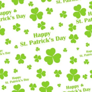 Seamless Saint Patricks Day Background Stock Illustration