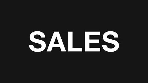 Seamless Sales Scrolling Text Loop Stock Footage 346517242