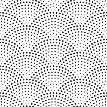 Seamless scales pattern vector retro background Stock Illustration