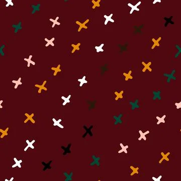 Seamless Scandinavian crosses pattern Stock Illustration