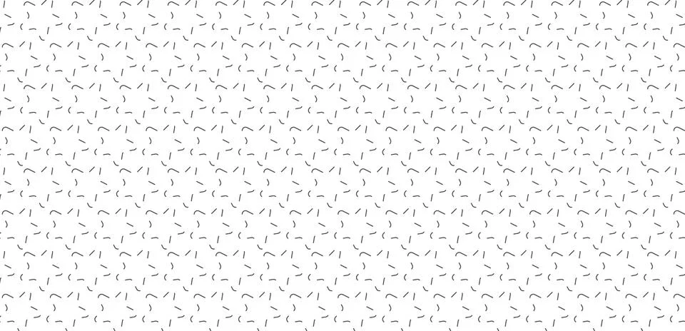 Seamless scattered comma dash pattern background. Stock Illustration