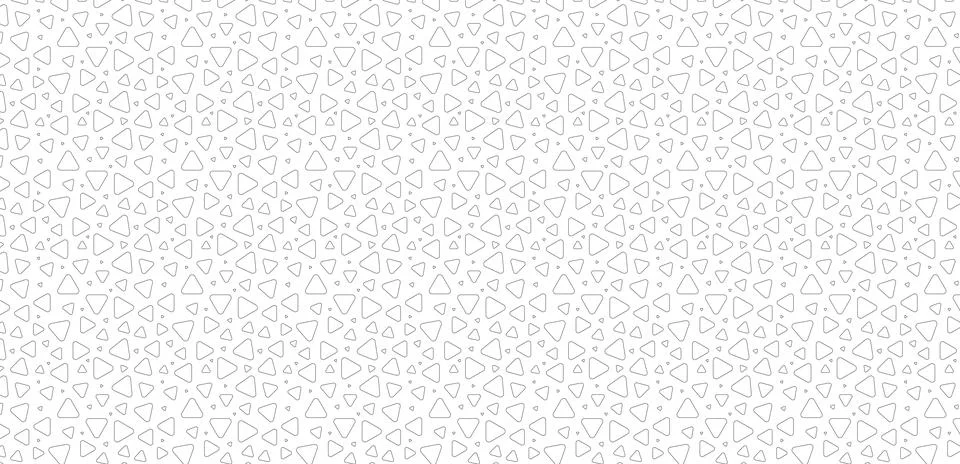 Seamless scattered rounded triangle pattern background. Stock Illustration