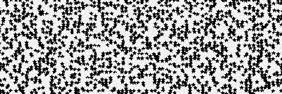 Seamless Scattered White Stars Pattern Vector 스톡 일러스트
