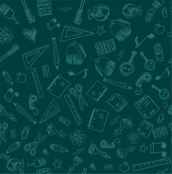 Seamless school  background Stock Illustration
