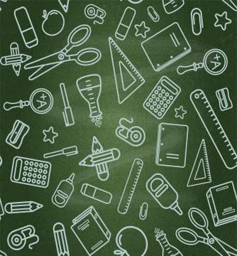 Seamless school  background. Layered Stock Illustration