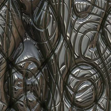 Seamless Sci-Fi background Sci-fi seamless wall background, It can also be... Stock Photos