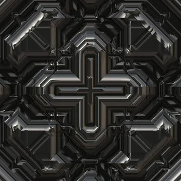 Seamless Sci-Fi background Sci-fi seamless wall background, It can also be... Stock Photos