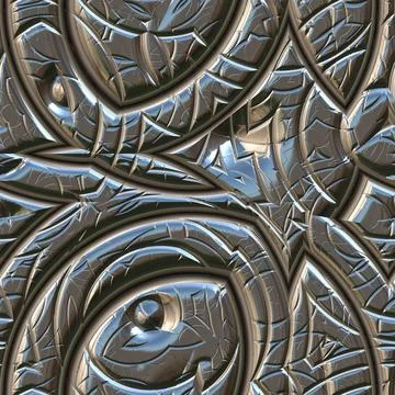 Seamless Sci-Fi background Sci-fi seamless wall background, It can also be... Stock Photos