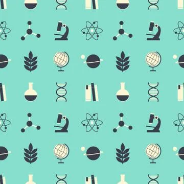 Seamless science background Stock-Illustration