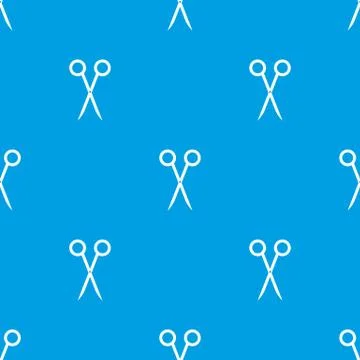 Seamless scissors pattern Stock Illustration