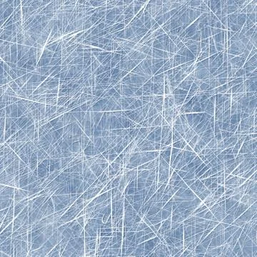 Seamless scratched ice surface background. Frozen water skating line marks on Stock Illustration
