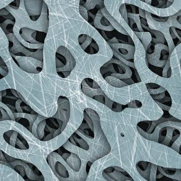 Seamless scratched ice surface background. Frozen water skating line marks on Stock Illustration