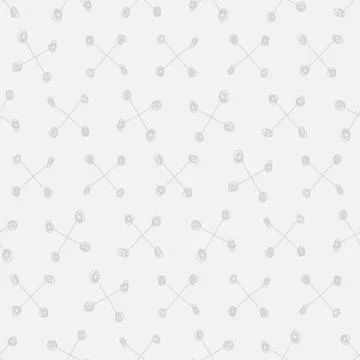 Seamless Scribble Cross Background Stock Illustration