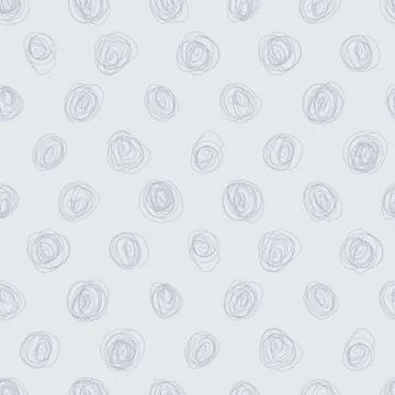 Seamless Scribble Dot Background Stock Illustration