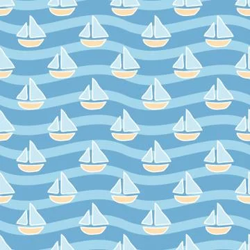 Seamless sea background Stock Illustration