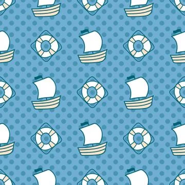 Seamless sea background Stock Illustration