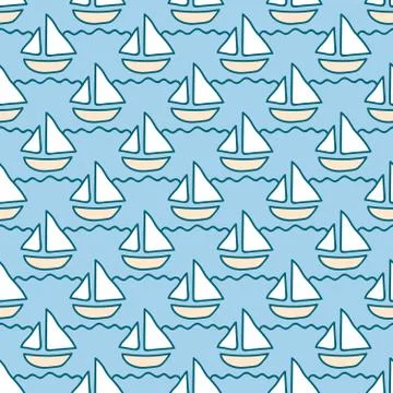 Seamless sea background Stock Illustration