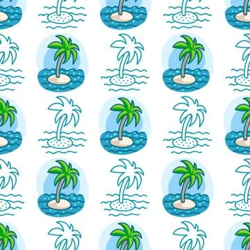 Seamless sea background Stock Illustration