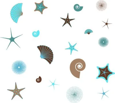 Seamless sea pattern for beach  - vector illustration Illustrazione stock