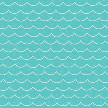 Seamless sea pattern Stock Illustration