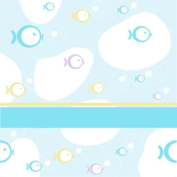 Seamless sea pattern, wallpaper Stock Illustration