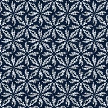 Seamless sea shell vector pattern. Simple abstract background. Illustration f Stock Illustration