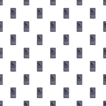 Seamless security camera pattern creating surveillance concept background Illustrazione stock