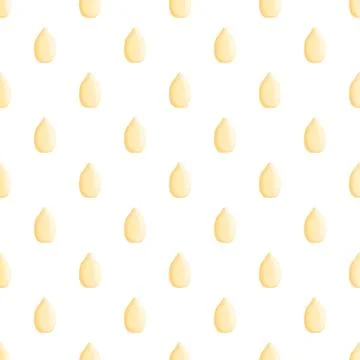 Seamless sesame seed pattern creating a natural background Stock Illustration