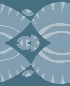 Seamless Shell Patterns of Blue Stockillustratie