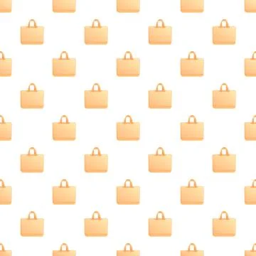 Seamless shopping bag pattern background for retail and eco concepts 스톡 일러스트