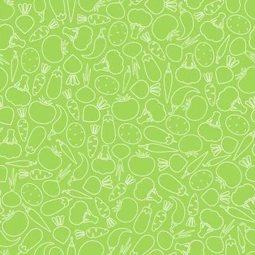 Seamless silhouette vegetable pattern vector 스톡 일러스트