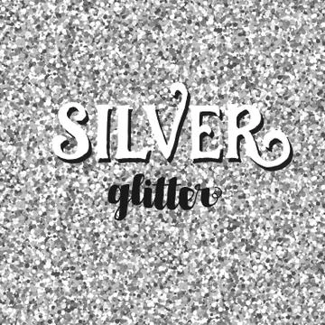 Seamless silver glitter background Illustrazione stock