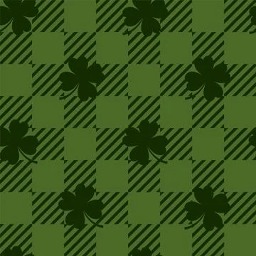 Seamless, simple, checkered, retro, scottish, spring, textile, traditional, c Stock Illustration