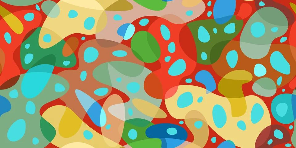 Seamless Simple Flat Abstract Geometric Colorful Vector Illustration Template Stock Illustration
