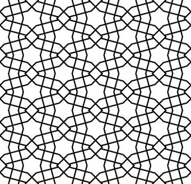 Seamless simple geometric pattern Stock Illustration