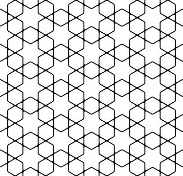 Seamless simple geometric pattern Stock Illustration