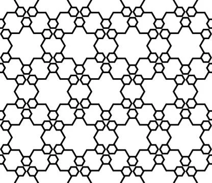 Seamless simple geometric pattern Stock Illustration