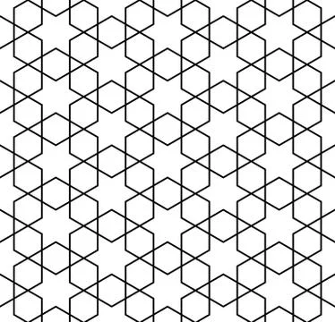 Seamless simple geometric pattern Stock Illustration