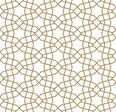 Seamless simple geometric pattern in thick lines. Stock Illustration