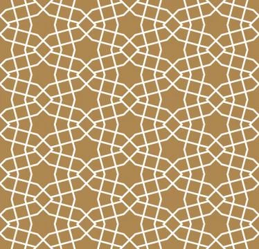 Seamless simple geometric pattern in thick lines. Stock Illustration