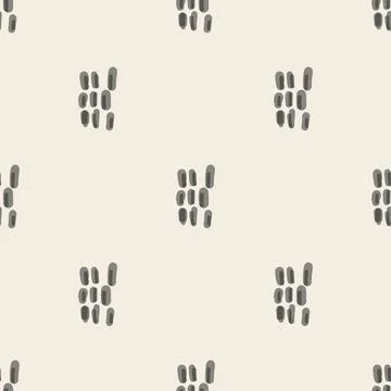 Seamless simple hand draw dot shape pattern background Stock Illustration