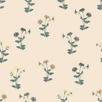 Seamless simple little flower pattern background for fashion fabric Stock Illustration