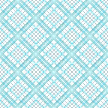 Seamless simple pattern of blue lines of varying thickness on a white backg.. Stock Illustration