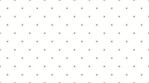 Seamless simple pattern of dotted cross, X sign. Aspect ratio, full hd, 4K, for Stock Illustration