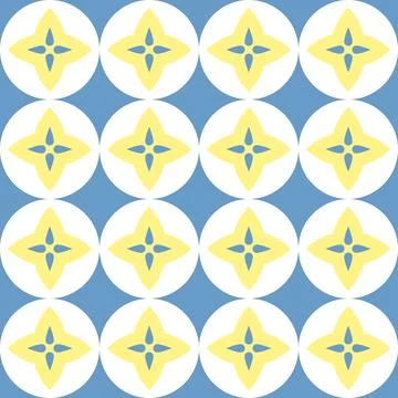 Seamless simple pattern mediterranean tile Stock-Illustration